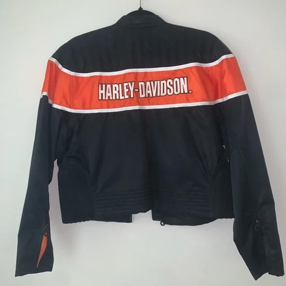 Size Large - Women’s Vintage Harley Davidson Motorcycle Racing Jacket - Picture 9 of 9